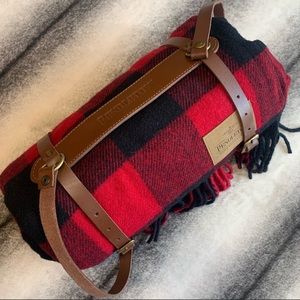 Pendleton Motor Robe Blanket With Strap Rob Roy Tartan Wool Throw